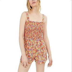 Bebop Floral Multicolor Sleeveless Romper - Medium